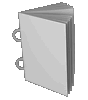 Broschüre mit Ringösen, Endformat DIN A8, 56-seitig